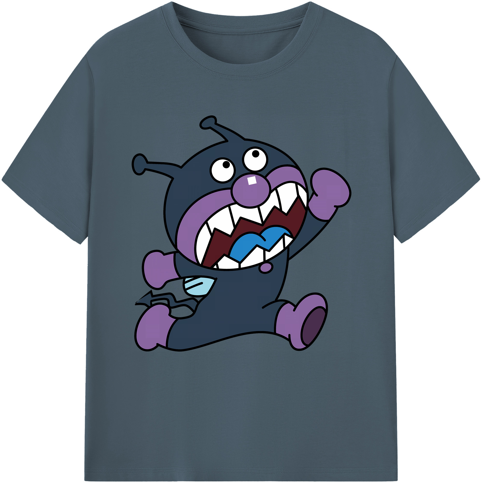 （画像用） アンパンマン Anpanman 綿100％半袖Tシャツ（フロントプリント）